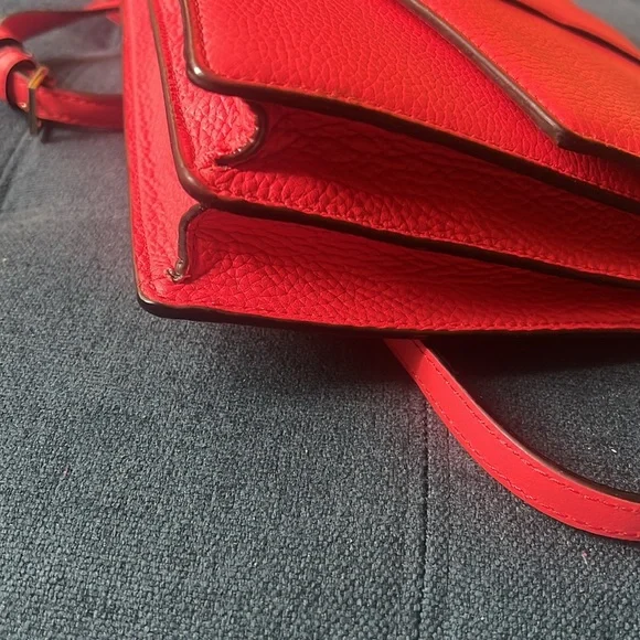 NEW KATE SPADE PARCHMENT DRIVE Josephine Red Pink Crossbody Purse Geranium - Picture 8 of 16